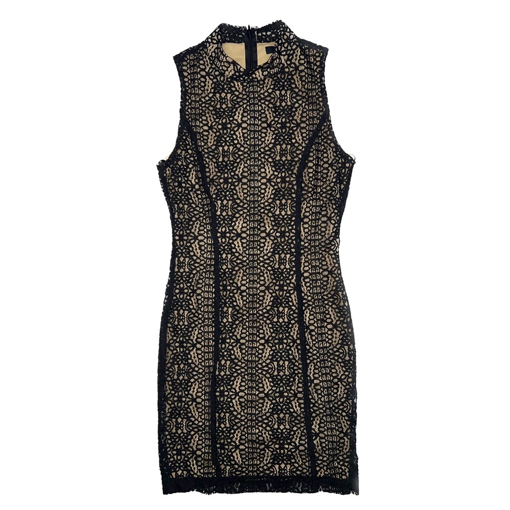 Forever 21 Black Lace Nude Slip Dress